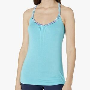 NEW NUX Small & Medium Aqua/Tide Asana Yoga Workout Camisole Tank Top